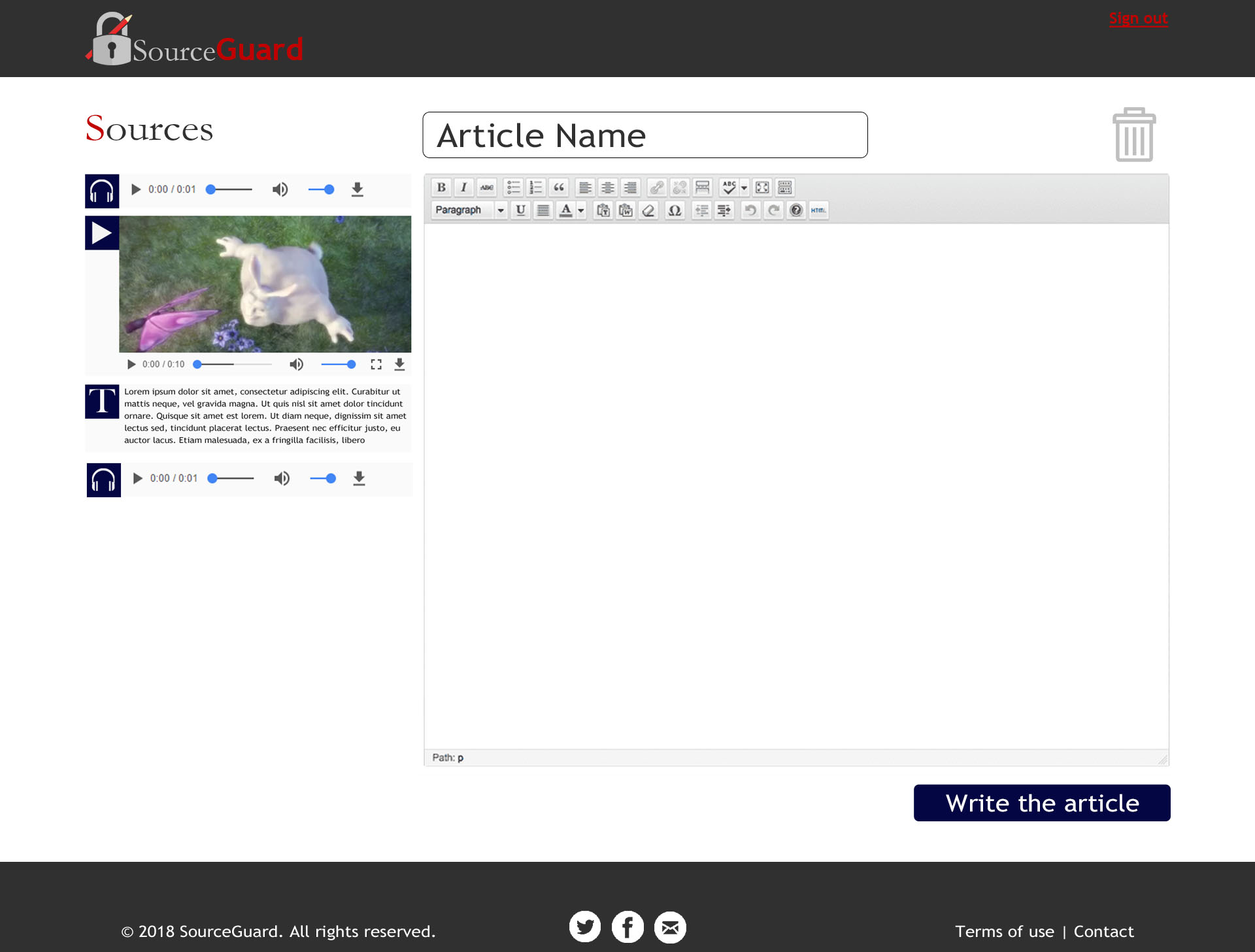 apercu pour la creation d'article