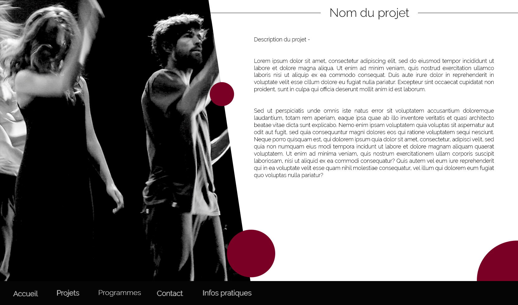 tintam arts projet dev